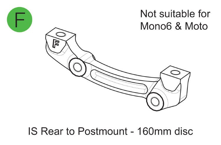 Adapter hamulca Hope Typ F (IS tył 160mm) (HBMF)