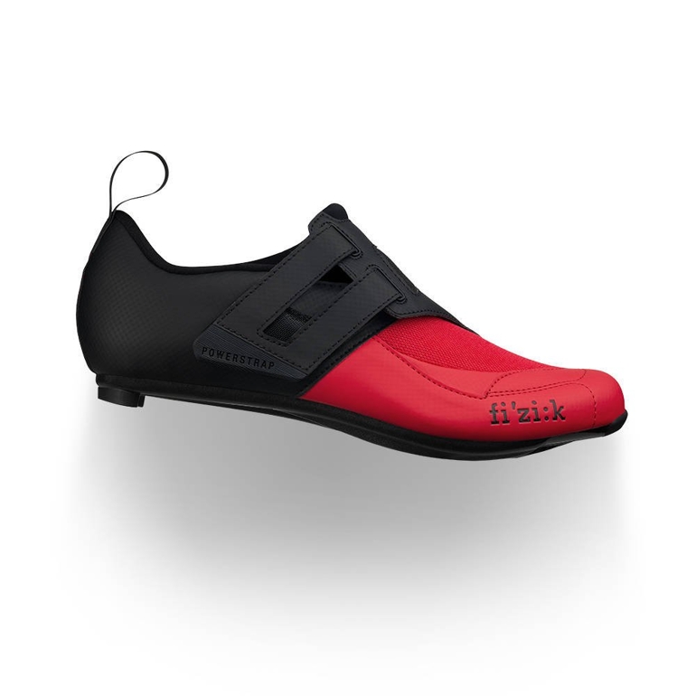 Buty triathlonowe Fizik Transiro Powerstrap R4 Czarno-czerwone